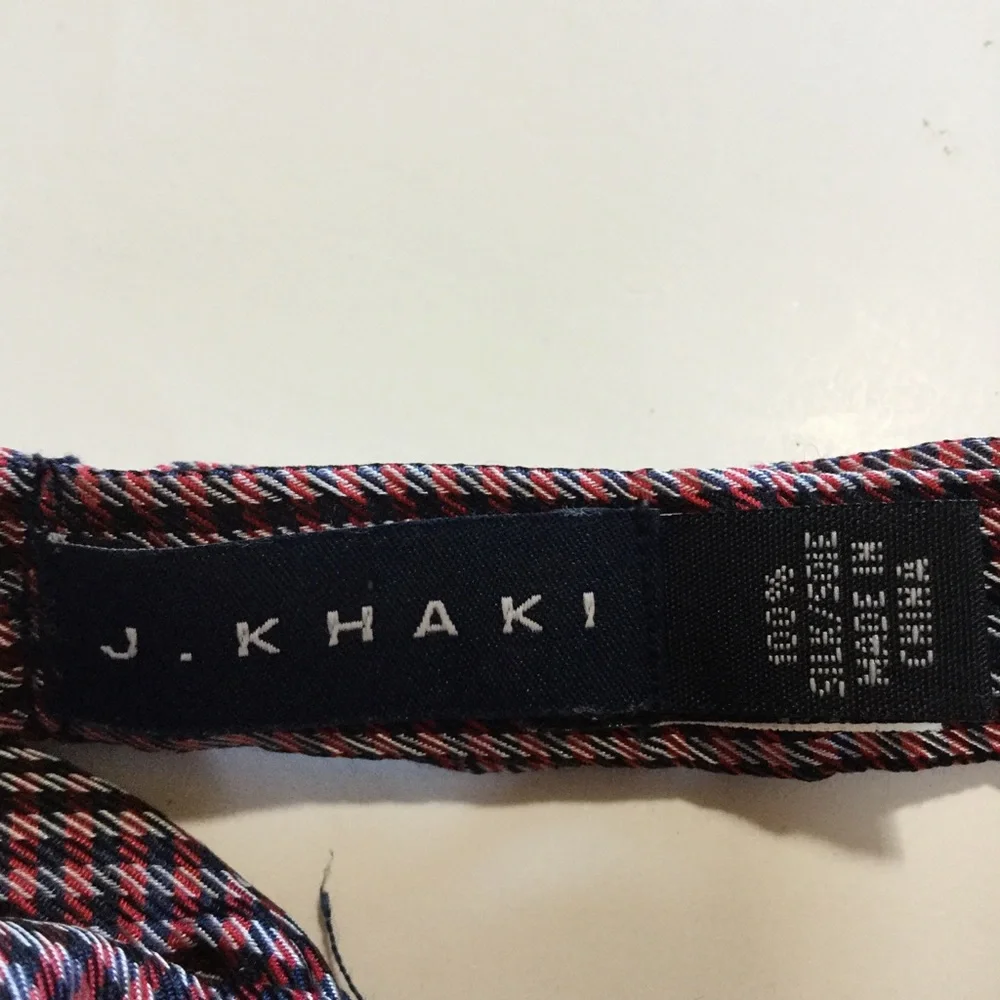 J. Kahaki Bow Tie Red Plaid Gray Black Little Boys Hook Closure Preppy Holiday